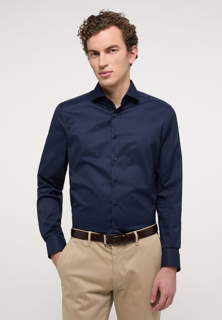 Langærmede Skjorter Langærmet Covershirt fra ETERNA (Slim Fit)